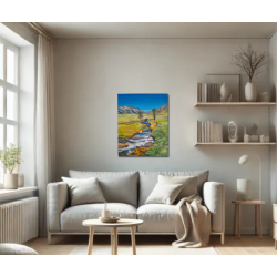 Un cuadro pintado a mano que captura la esencia de Neuquén, una de nuestras joyas de la Patagonia Argentina. 30 x 40