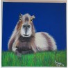 Cuadro pintado a mano de Carpincho / Capibara de 18 x 18 cm