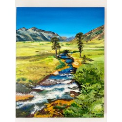 Un cuadro pintado a mano que captura la esencia de Neuquén, una de nuestras joyas de la Patagonia Argentina. 30 x 40