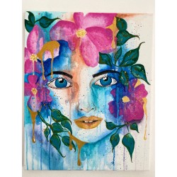 Este cuadro captura la esencia de la naturaleza y la expresión humana en perfecta armonía. medida de 40 x 50