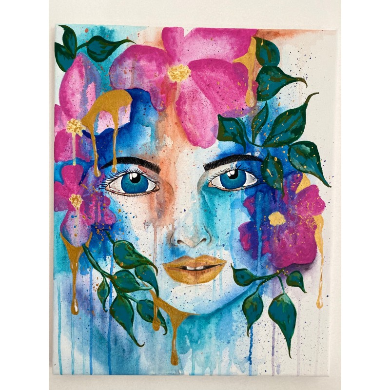 Este cuadro captura la esencia de la naturaleza y la expresión humana en perfecta armonía. medida de 40 x 50