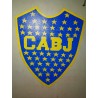 Escudo de Boca Juniors en pared de 1 metro de ancho x 2 de alto.