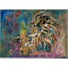 Una mirada de Leones.Cuadro de 50 x 70